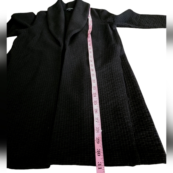 Eileen Fisher Shawl Collar Tencel Cotton Blend Jacket Size Small /P Black - Picture 13 of 15